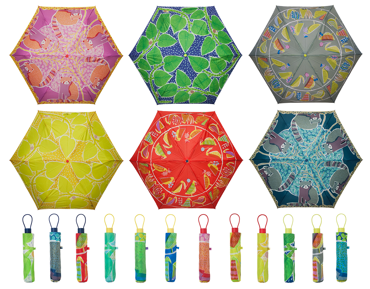 ottaipnuオッタイピイヌ折りたたみ傘鈴木マサルテキスタイル北欧